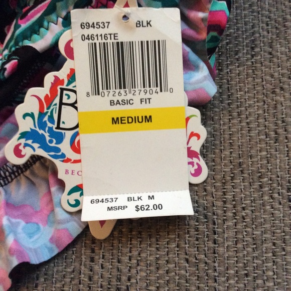 Becca Ruffle Swimwear Bottoms Medium NWT - Picture 4 of 5